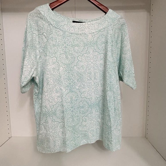 Jones New York Women's Signature‎ Plus 2X Short Sleeve Knit Cotton A3 - Picture 1 of 4